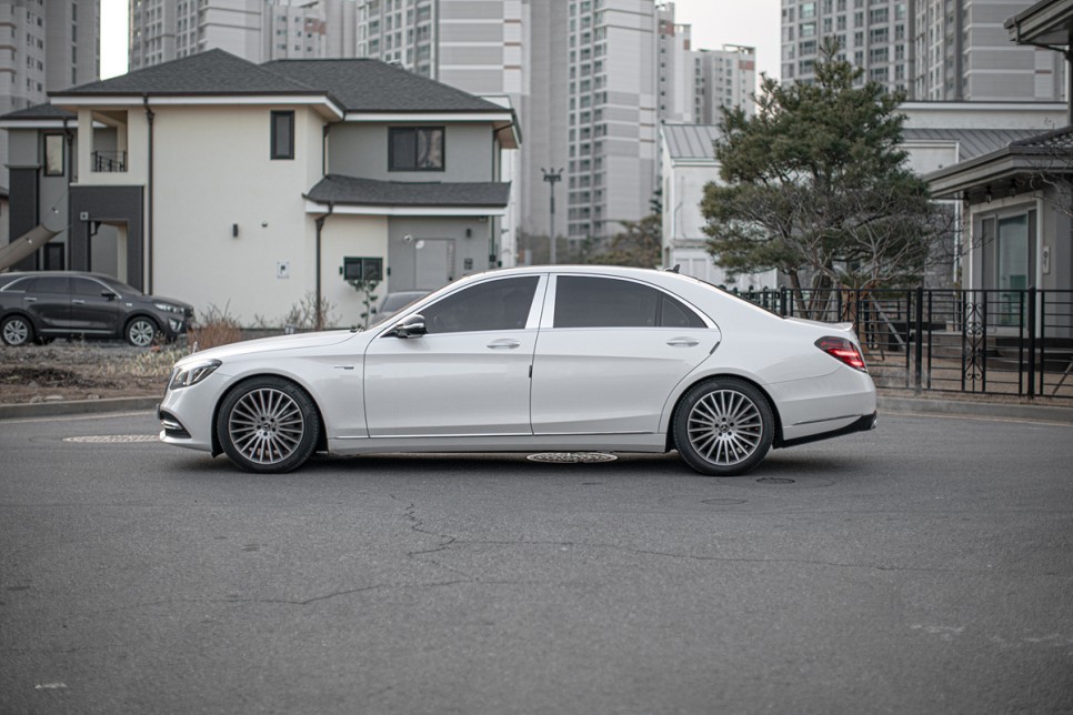 [제이스랩] 강남랩핑,서초랩핑 제이스랩! 벤츠 S350L 에이버리 유광화이트 전체랩핑 시공 / 강남, 서초, 선릉