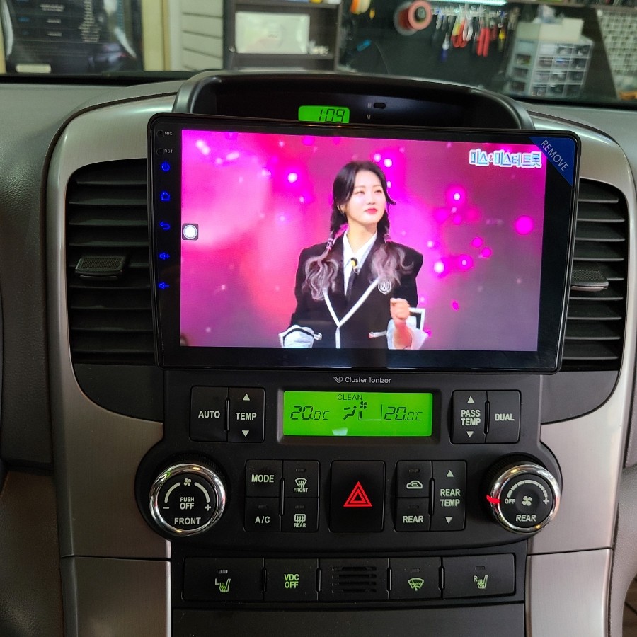 믿고 찾아가는 인천 카오디오 그랜드 카니발 차량  안드로이드 올인원 내비 매립