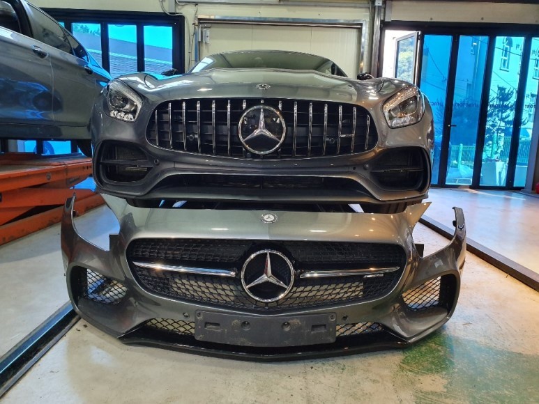 [jj팩토리 인천김포] 벤츠 AMG GTS 페이스리프트 컨버젼, 신형개조, AMG 에어로다이나믹 패키지 / 김포 양촌읍