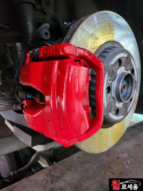 대전 벤츠 W257 CLS 19인치 유광블랙 휠도색 및 레드 캘리퍼도색 / 대전 중구 안영동