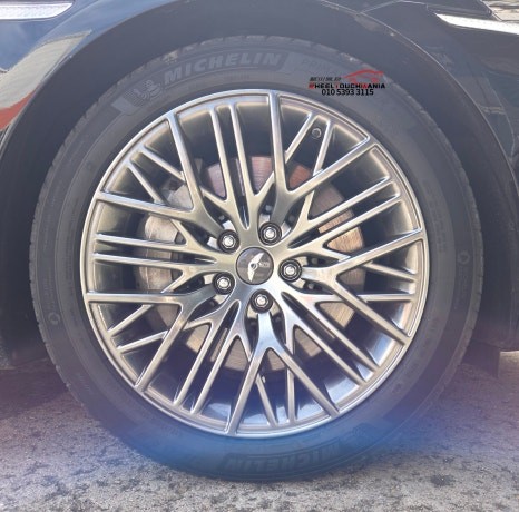 휠터치매니아 [ 제네시스 G90 19인치 휠복원후기 ] 휠용접 휠수리 휠복원 휠도색 전문 업체 / 포천시 가산면