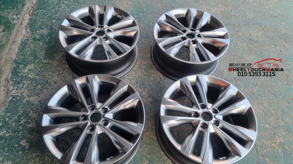 포천 싼타페 18인치 순정휠복원[포천휠복원][포천휠수리][포천휠도장][싼타페휠복원][순정휠복원][하이퍼실버도장][중고휠복원] / 포천시 가산면