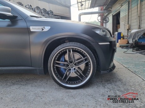 BMW X6 AC슈니처 23인치휠복원:림폴리싱,다이아몬드컷팅휠복원,3피스휠복원,포천휠복원,휠터치매니아