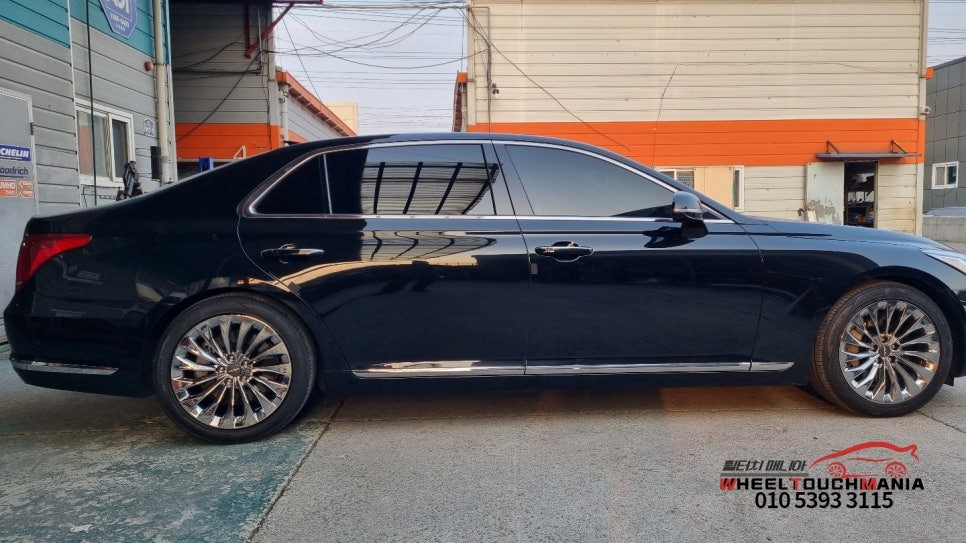 포천 자동차 매매상 EQ900 19인치 크롬휠복원[매매상휠복원][포천휠수리][EQ900크롬휠복원][포천휠복원][크롬휠복원][크롬휠수리] / 포천시 가산면