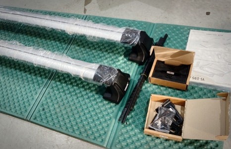 부산 도요타 캠리 유일가로바 휴고루프박스 휴고4.6 XTR 루프박스 Yi-195ARC 가로바 캐리어 설치 전문 덕천 카랜드