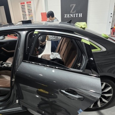 아우디 A4, 고퀄리티 고광택 크롬죽이기 시공 / 충남 천안