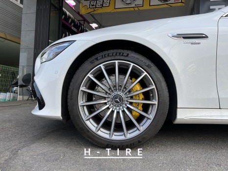벤츠 GT43 AMG 우레탄 캘리퍼도색 장점 옐로우