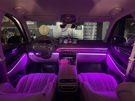 진주 무빙엠비언트 제네시스GV80 에이비클 엠비언트v4 실내 튜닝 후기 / 진주, 창원