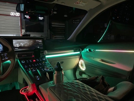 진주 엠비언트 넥쏘 에이비클 유니버셜 범용 엠비언트 블루투스 앱 연동 신제품 출시 시공 후기 / 진주, 창원