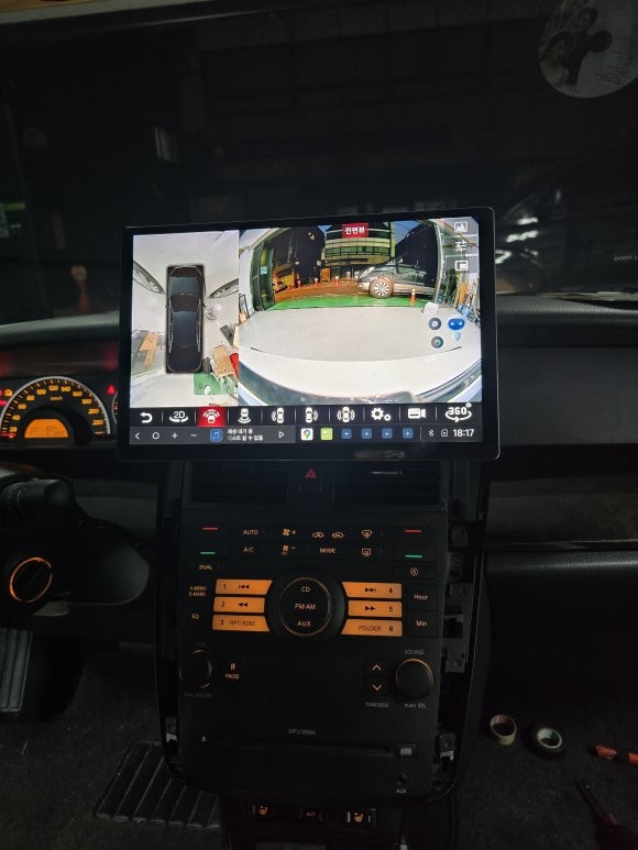 르노 삼성 SM5 뉴 임프레션 카나로 두두7 13.3인치 + 360 어라운드뷰 작업. / 서울 서초 양재동