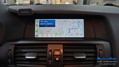 BMW X3(F25) 티맵, 카카오 내비, 네이버 지도 사용을 위한 애플 카플레이 & 안드로이드 오토 설치