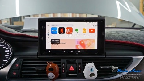 아우디 A6(C7) 순정 MMI 연동 안드로이드 셋탑 네비게이션 M2C-200A 카블릿 설치