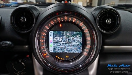 미니 컨트리맨(R60) 티맵, 카카오 내비, 네이버 지도 사용 무선 애플 카플레이 & 안드로이드 오토 설치(feat. 후방카메라 연동) / 경남 창원