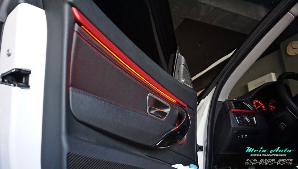 BMW 3GT(F34) 엠비언트 라이트 튜닝과 도어 방음 방진 / 경남 창원
