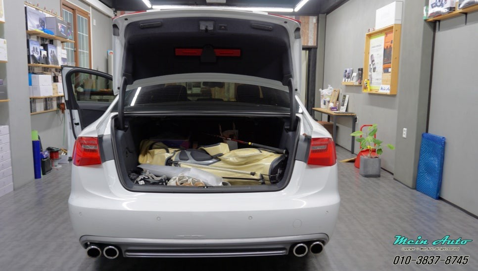 [창원 전동트렁크 장착 전문] 아우디 A6(C7) 럭셔리 전동트렁크와 모션 풋센서 장착