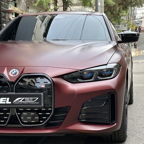 BMW i4 M50 Pro 어벤츄린 레드, 엑스펠 스텔스 PPF 로 무광 변신
