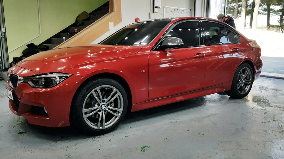 BMW M 시리즈 320d  카본 사이드미러 랩핑 순정느낌