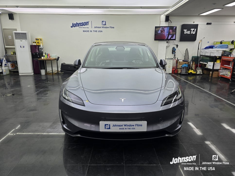 테슬라 모델3 하이랜드 퍼포먼스 퀵실버는 존슨썬팅이 최적화?! / 영등포구 당산동