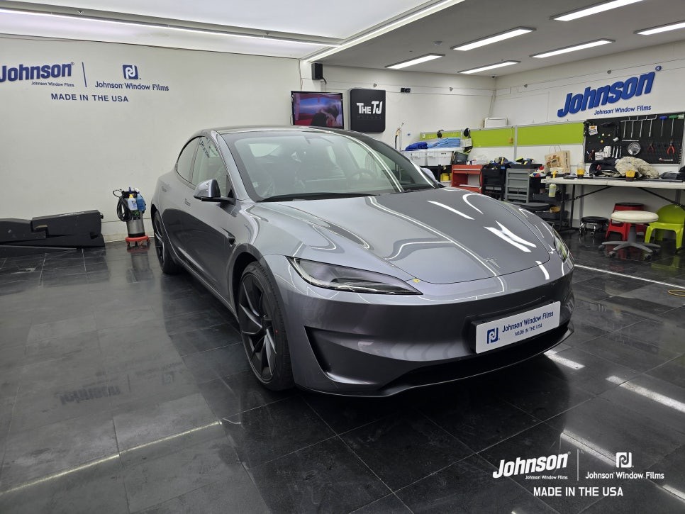 테슬라 모델3 하이랜드 퍼포먼스 퀵실버는 존슨썬팅이 최적화?! / 영등포구 당산동