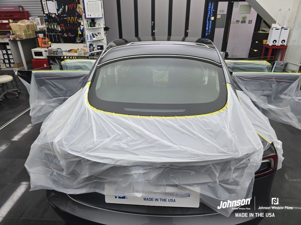 테슬라 모델3 하이랜드 퍼포먼스 퀵실버는 존슨썬팅이 최적화?! / 영등포구 당산동