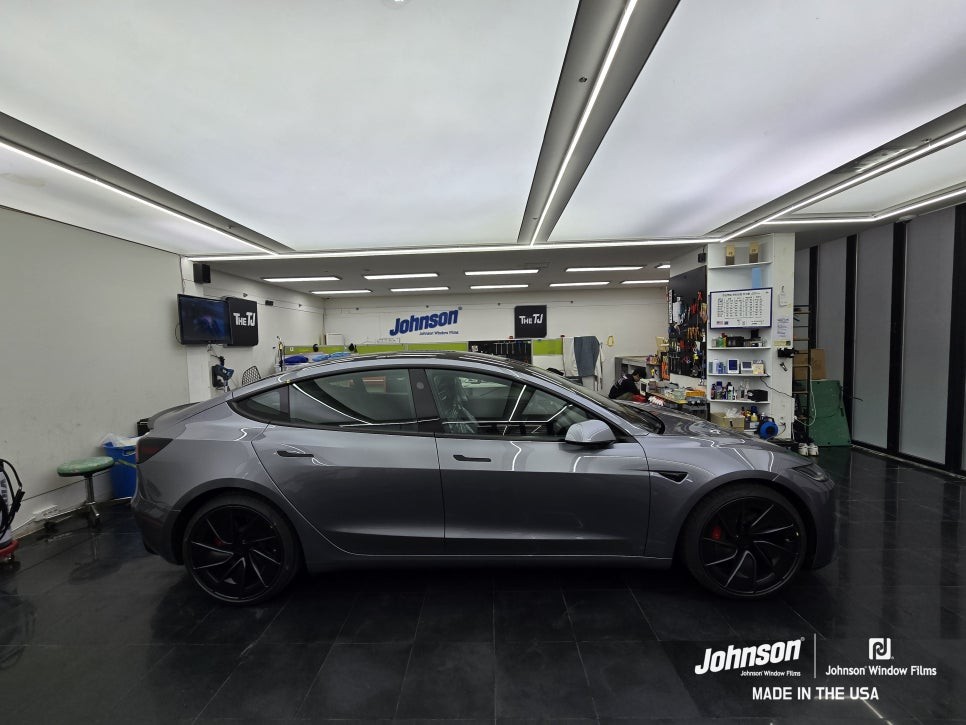테슬라 모델3 하이랜드 퍼포먼스 퀵실버는 존슨썬팅이 최적화?! / 영등포구 당산동