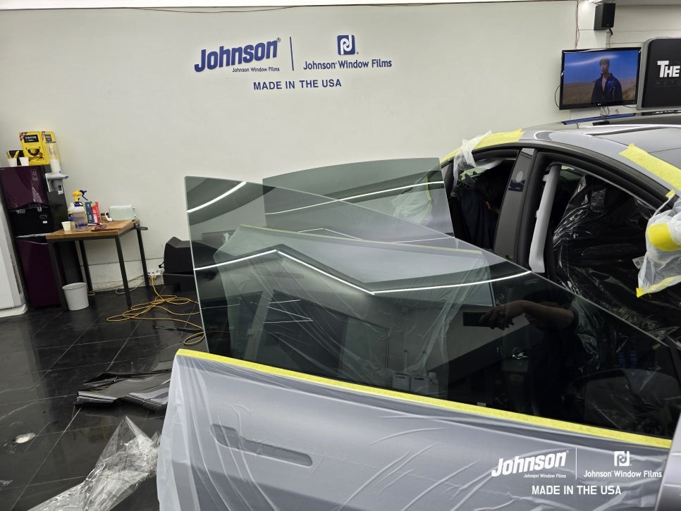 테슬라 모델3 하이랜드 퍼포먼스 퀵실버는 존슨썬팅이 최적화?! / 영등포구 당산동