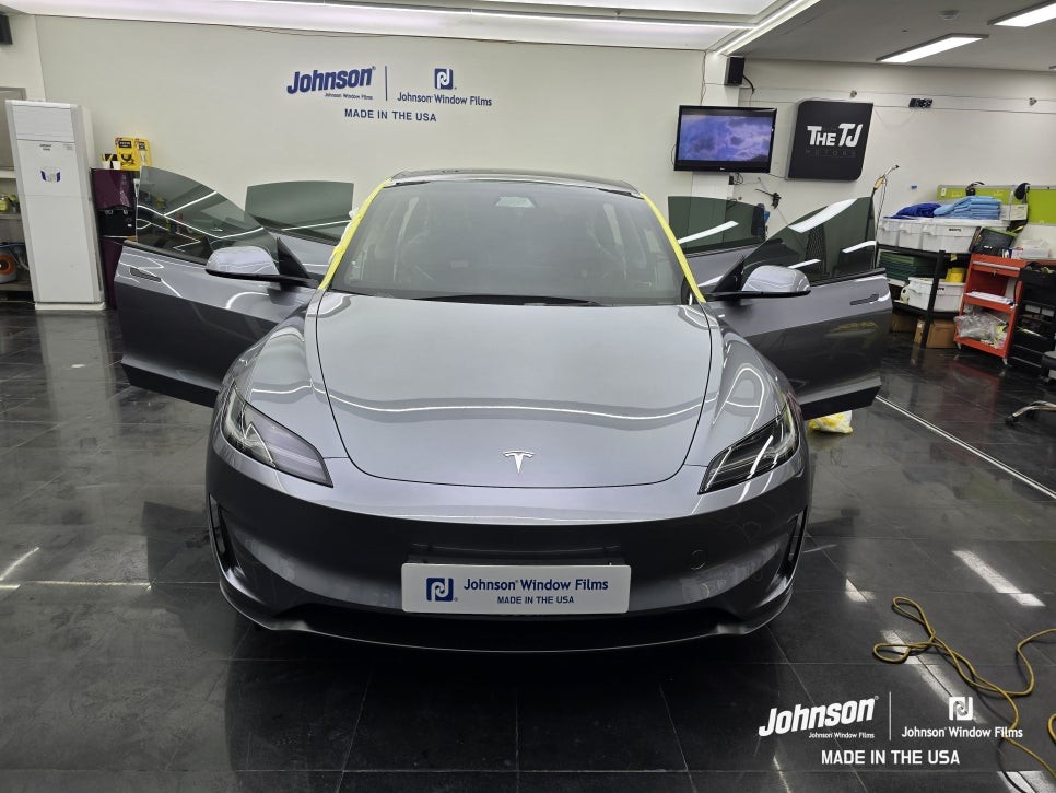 테슬라 모델3 하이랜드 퍼포먼스 퀵실버는 존슨썬팅이 최적화?! / 영등포구 당산동