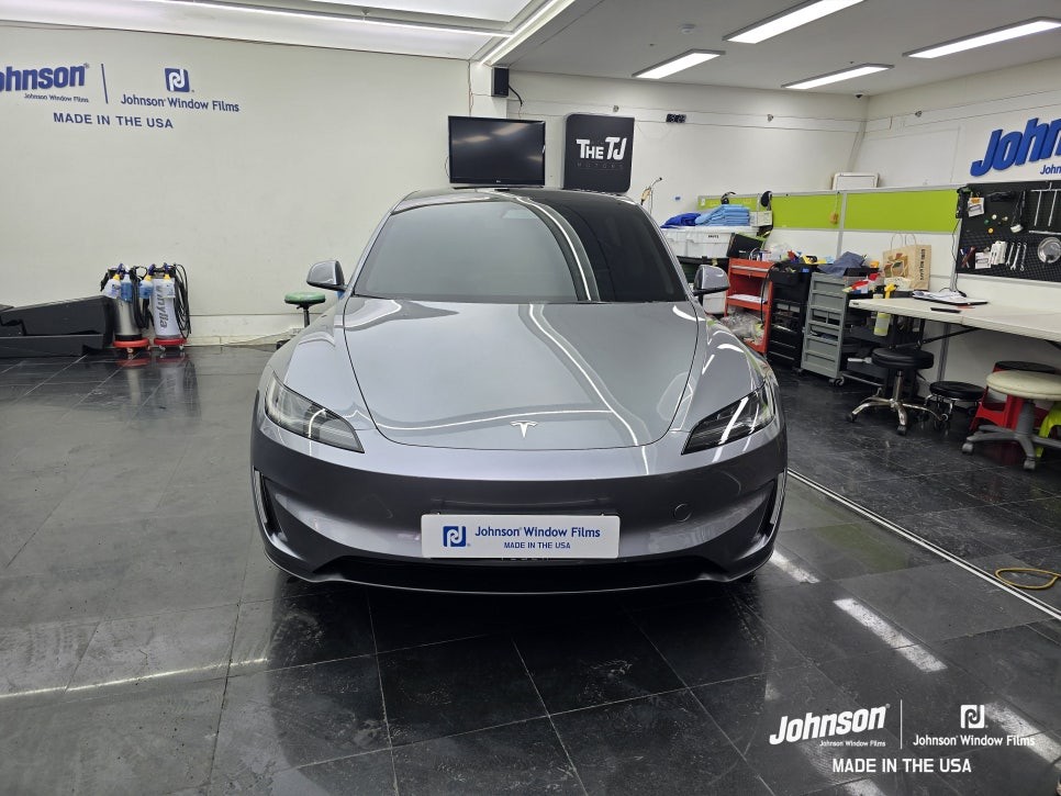 테슬라 모델3 하이랜드 퍼포먼스 퀵실버는 존슨썬팅이 최적화?! / 영등포구 당산동