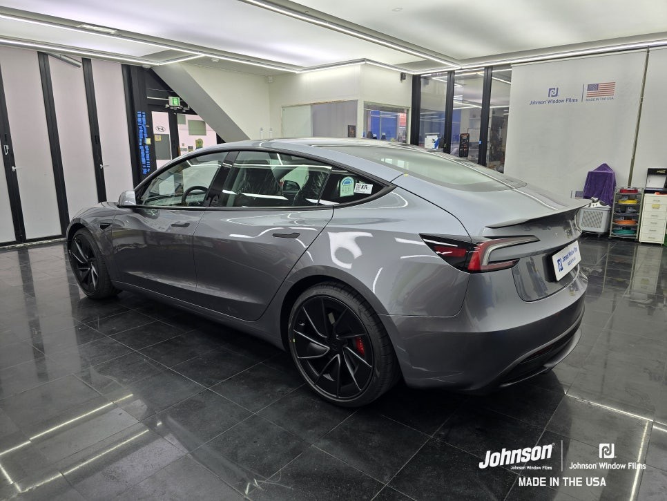 테슬라 모델3 하이랜드 퍼포먼스 퀵실버는 존슨썬팅이 최적화?! / 영등포구 당산동