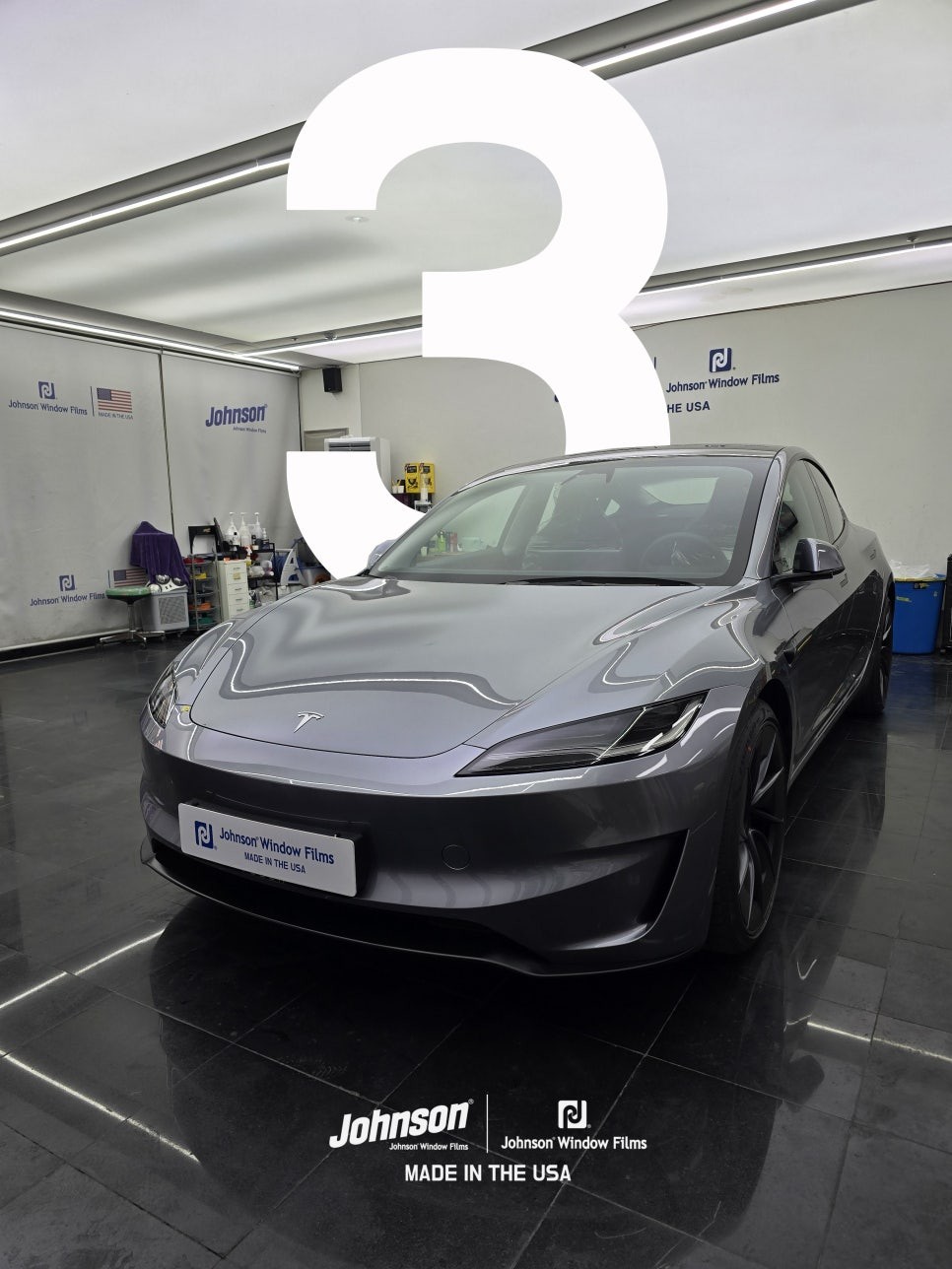 테슬라 모델3 하이랜드 퍼포먼스 퀵실버는 존슨썬팅이 최적화?! / 영등포구 당산동