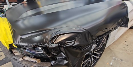 BMW G29 Z4 사틴 블랙 자동차 전체 랩핑 비용은? / 용인시 기흥구 농서동