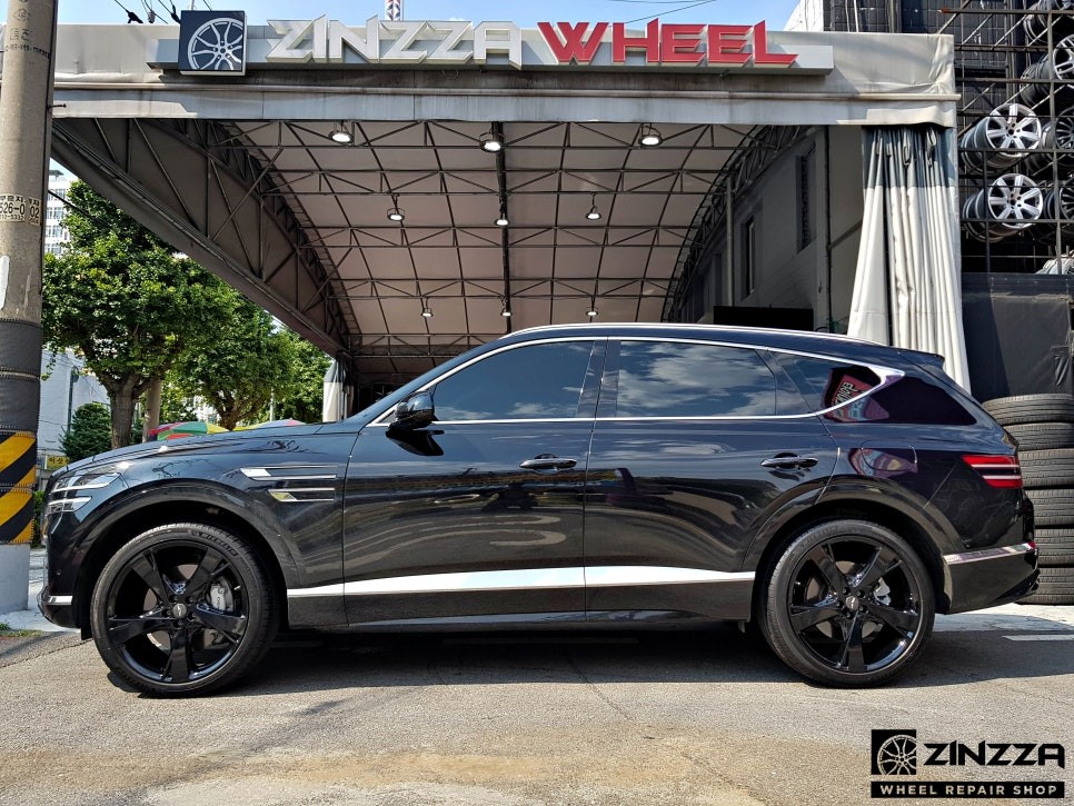 제네시스 GV80 22인치 블랙유광 휠도색 / 인천 부평구 부평동