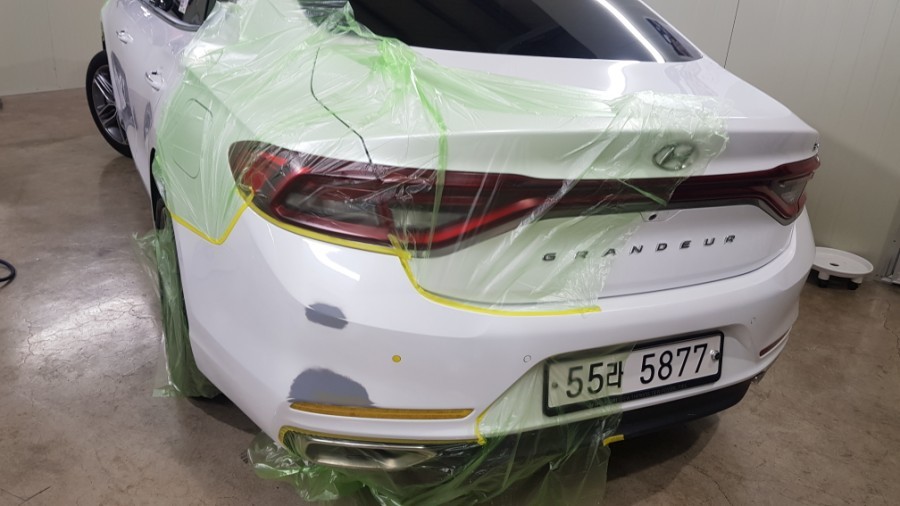 그랜져 IG 범퍼복원 #흠집제거 #부분도색 / 일산,김포,파주