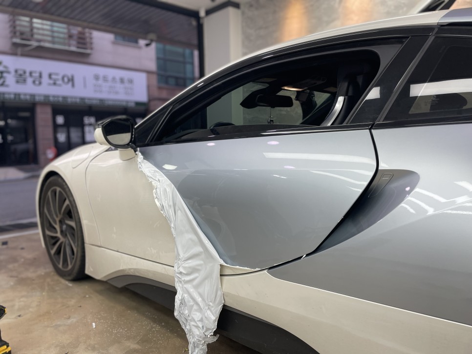 bmw i8 자동차 랩핑제거 , 가격, 주의할 점! / 인천 남동구