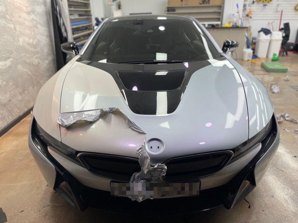 bmw i8 자동차 랩핑제거 , 가격, 주의할 점! / 인천 남동구