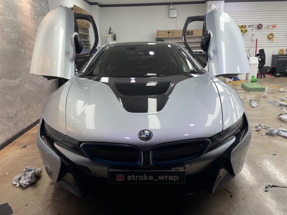 bmw i8 자동차 랩핑제거 , 가격, 주의할 점! / 인천 남동구
