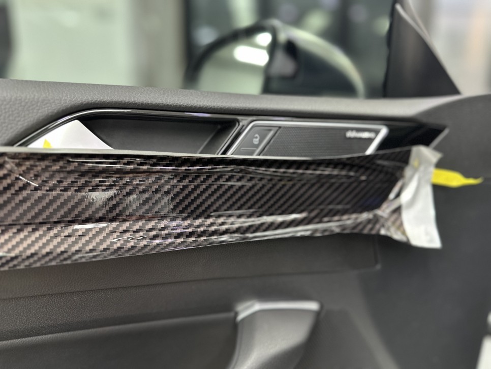 [ 아테온 ] 자동차실내랩핑 카본으로 분위기를 바꿔보자! / 인천 남동구