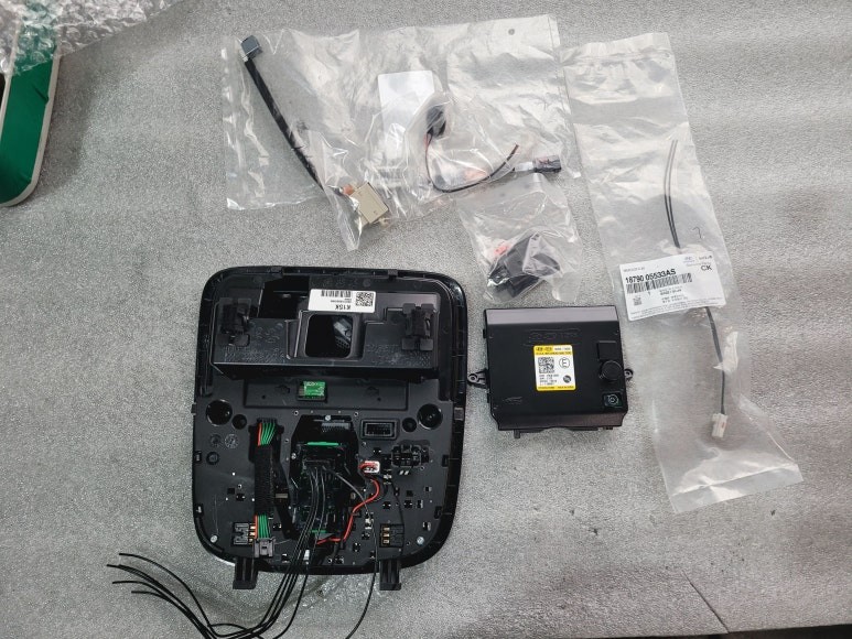 스팅어 블랙 헤드라이닝-하이패스 룸램프(맵등),순정연동 아크릴엠비언트,슈퍼비젼 등등 시공 장착 / 인천 계양구