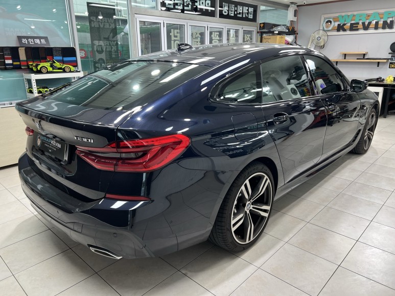 영덕랩핑 영천랩핑 BMW 630i GT 윈도우테두리 크롬죽이기 / 포항, 경주