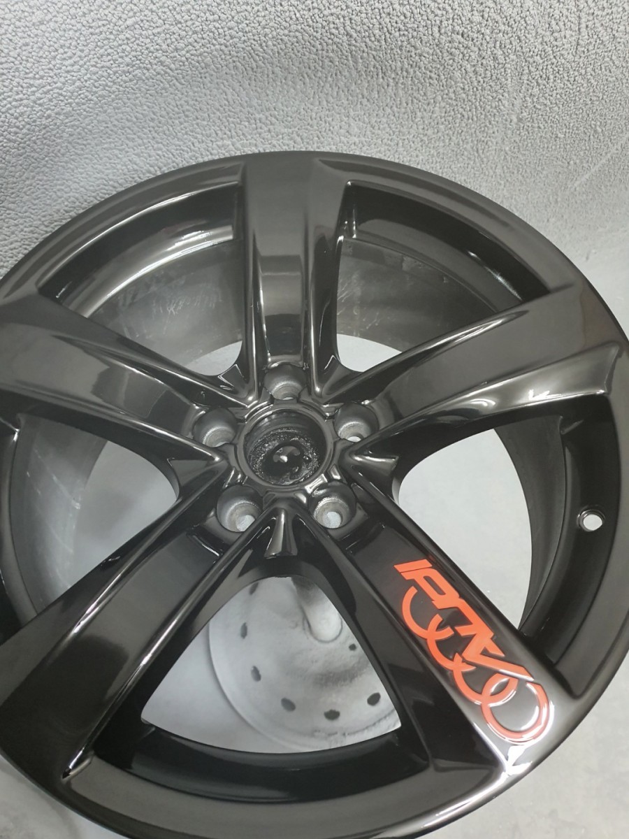 아우디 A5 블랙색상으로  휠도색 복원 / 천안, 평택, 청주