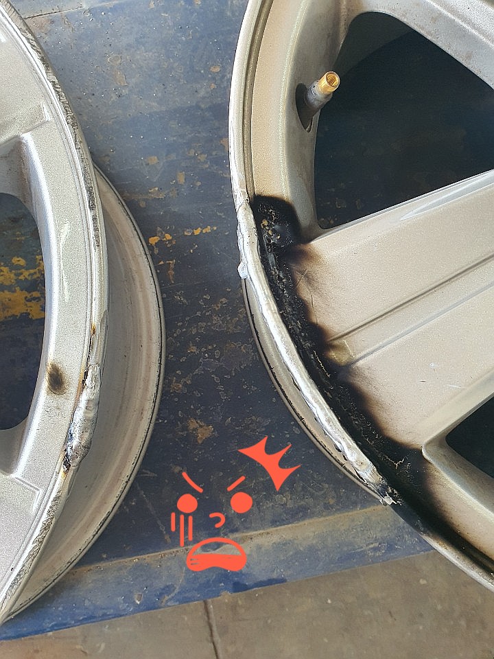 더 뉴 트랙스 용접수리후 휠도색복원 / 천안, 평택, 청주