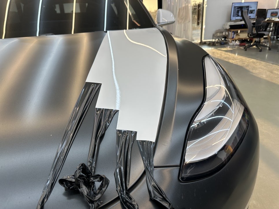 테슬라_모델3[전체랩핑제거][3M 사틴다크그레이]세종랩핑/대전랩핑/청주랩핑/천안랩핑/공주랩핑 / 세종 장군면