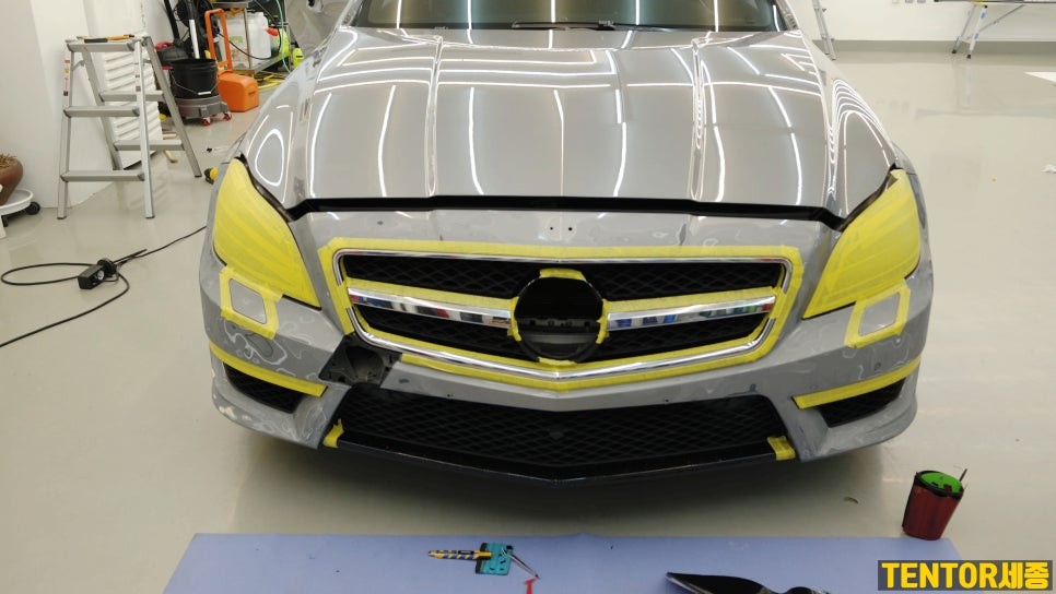 벤츠_CLS63AMG[전체랩핑][3M 1080 애쉬 그레이]세종랩핑/대전랩핑/청주랩핑/천안랩핑/공주랩핑/논산랩핑