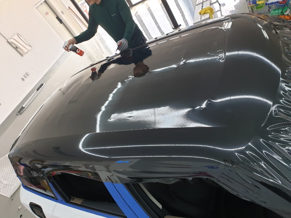 미니쿠페_컨트리맨[전체랩핑]3M 2080 유광화이트골드스파클 / 세종 장군면