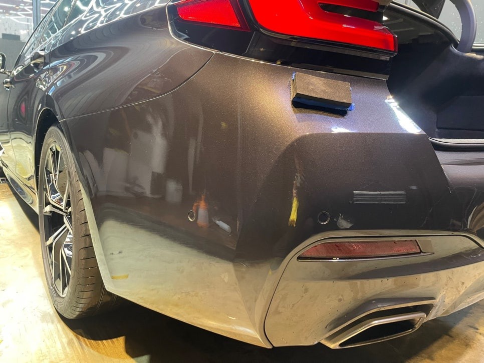 bmw 광택, 유리막코팅, 영등포ppf, 석회물 피해 도어컵, 엣지, 트렁크리드, 라이트 ppf 시공, BMW530I