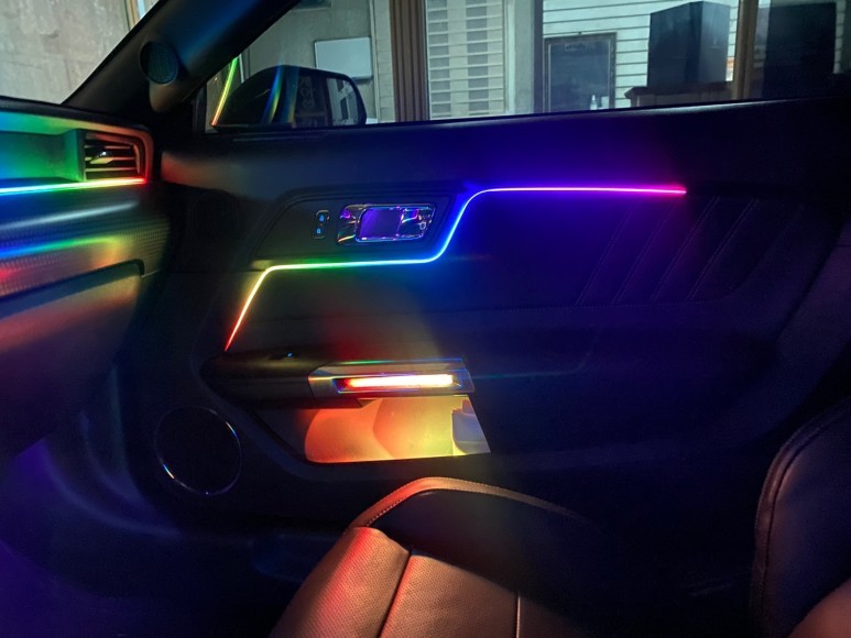 (천안 카엘이디튠) 머스탱 코더스 비노출 엠비언트 시공 후기!! / 평택,안성