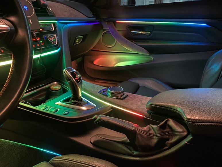 (천안 카엘이디튠) bmw 4시리즈 m4 420d 코더스 비노출 무빙 엠비언트 장착!! / 평택,안성