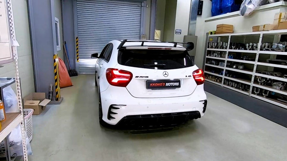 [벤츠 A45AMG] 커스텀풀배기 + 블랙원형트윈듀얼팁 / 인천 동구