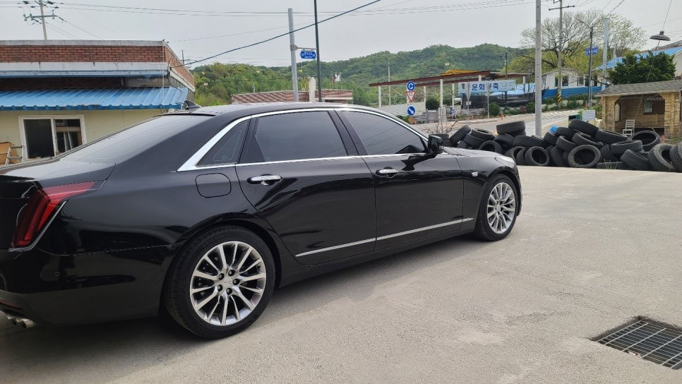 경기도휠수리 캐딜락 CT6  다이아몬드컷팅 휠복원 휠수리! / 원주시 소초면
