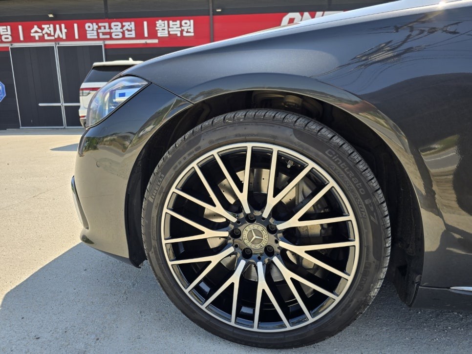 춘천휠수리 벤츠s500 다이아몬드컷팅 휠수리 작업 입니다! / 원주시 소초면